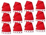 【Klassische rote Weihnachtsmütze】 Das BESTE für den Weihnachtsabend. Spaßkostüme für große Kinder oder Erwachsene.