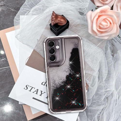 Designed for Galaxy A16 5G Phone Case with Liquid Glitter, 3-in-1 Military-Grade Protection & Sparkling Quicksand Design, Clear Anti-Yellowing Bling Samsung A16 5G Phone Case for Women 6.5” - image 8