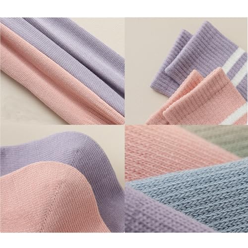 Image of 5 Pairs Non Slip Yoga Socks Womens Pilates Barre Socks Dance Workout Socks for Women, Hospital Sticky Slipper Socks Home floor socks