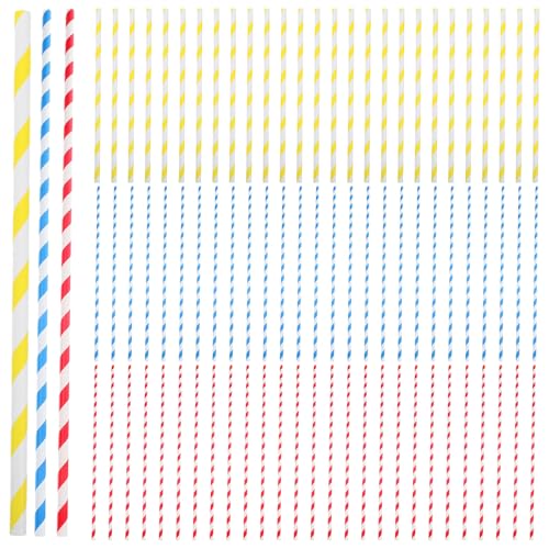 OSOLADY 150 palitos de algodón de azúcar para máquinas - Conos de algodón de azúcar de 10x300 mm, Soportes de Papel para piruletas de malvavisco - Palitos de Papel para Dulces de Carnaval para