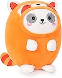 LOMBEE 12' Cute Plush Pillow Stuffed Animal, Soft Kawaii Plushie Gift for Kids (Red Panda)