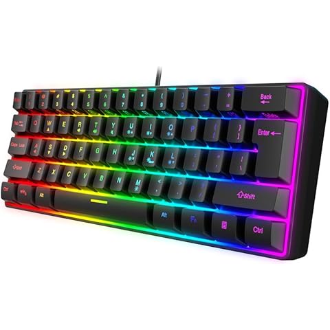 Snpurdiri 60% RGB Wired Gaming Keyboard Cover