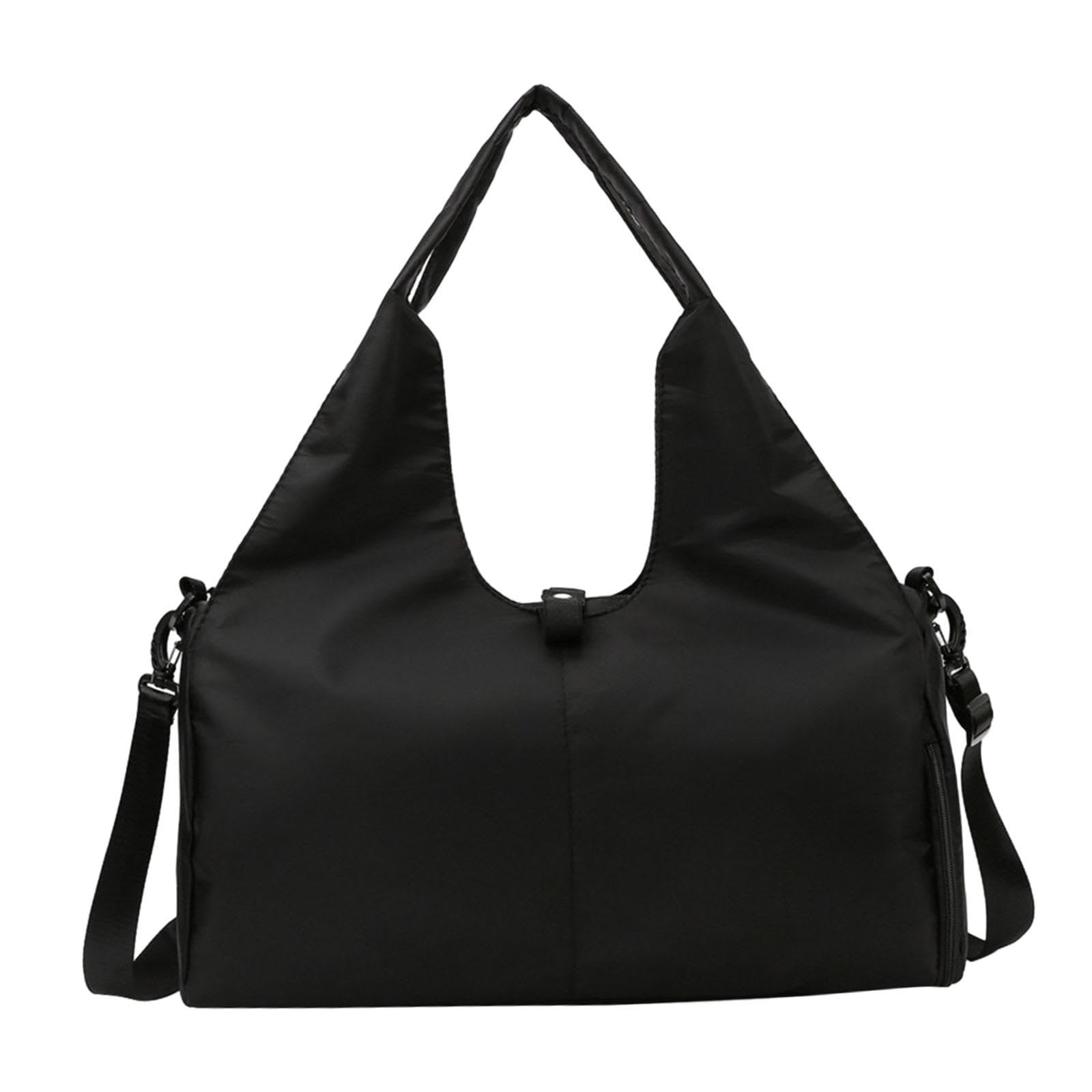 MERISHOPP Yoga Mat Bag Holder with Detachable Strap Handbag for Camping Shopping Beach Black-image-37