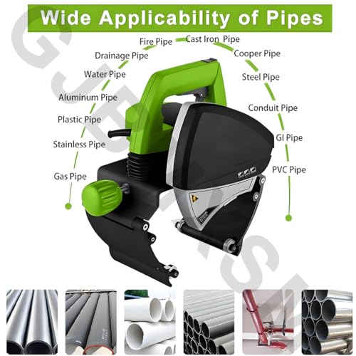 Cortador de tubos eléctrico de velocidad ajustable para corte de aluminio de cobre, PVC, acero inoxidable, latón, tubo automático