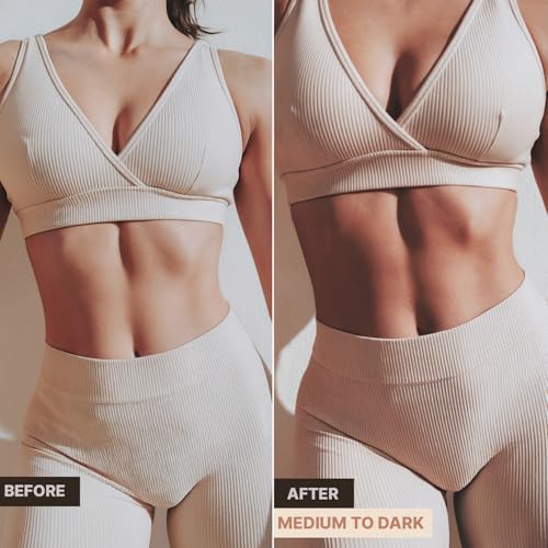 self tanner mousse - usa made with natural amp organic ingredients self tanning mousse for dark fake tan sunless tanner clear amp non toxic tanning foam for streak free finish amp natural glow