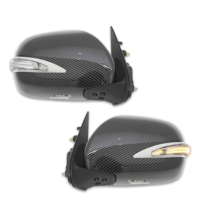 Amazon | H電動格納式 200系 ハイエース 2色 LED ファイバー