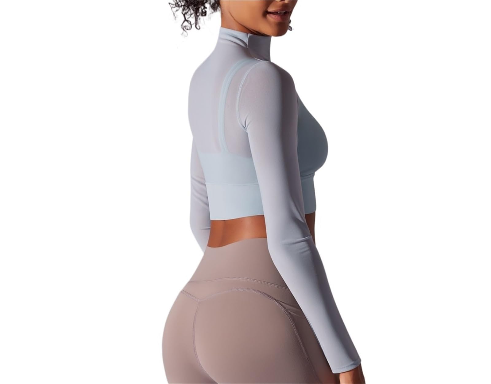 Camisetas de entrenamiento de manga larga para mujer, ropa deportiva para correr, trotar, malla de manga larga, ropa deportiva para ciclismo