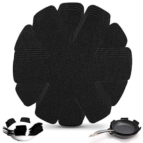 Protector Sartenes 9 Piezas Protectores de Ollas Y Sartenes 38cm Separador de Sartenes para Separar Ollas y Sartenes