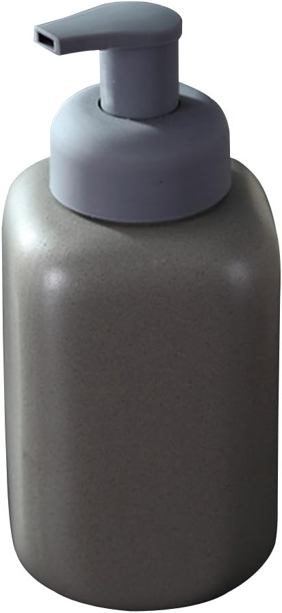 Ceramics Square Shape Foaming Soap Dispensers Pump-Bottles for Kitchen, Bathroom Countertop and Vanities 550 ml(18.79 oz) (Green)