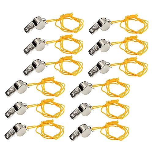 SUPVOX Survival Emergency Metal Whistle Portable Bird Referee Pendant Car Keychain Teacher Decor Multipurpose Metal Craft