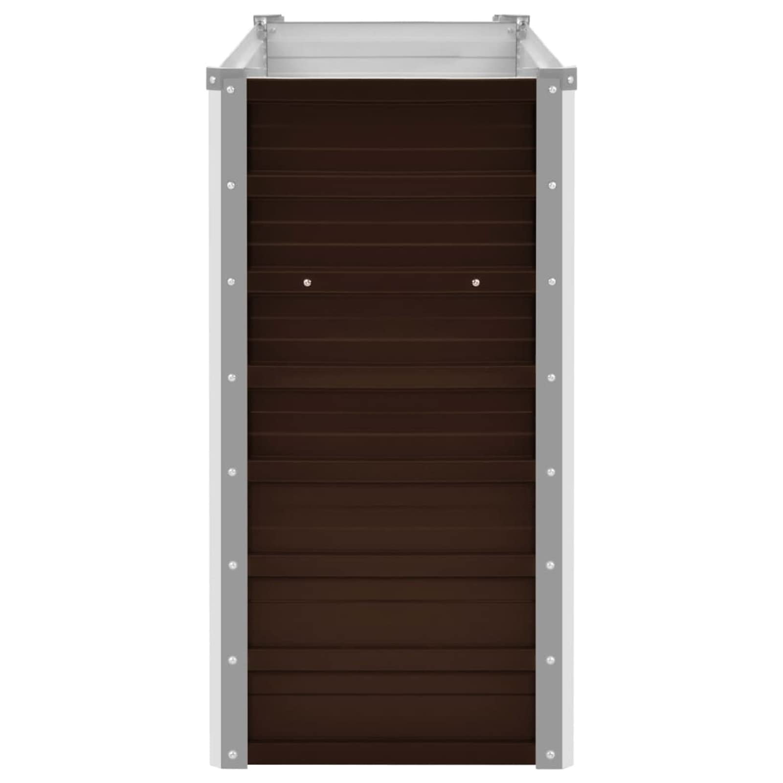 Arriate, Mesa De Cultivo, Huerto Domestico, Cultivo De Plantas Aromaticas, Arriate De Jardín, de Acero galvanizado marrón 100x40x77 cm