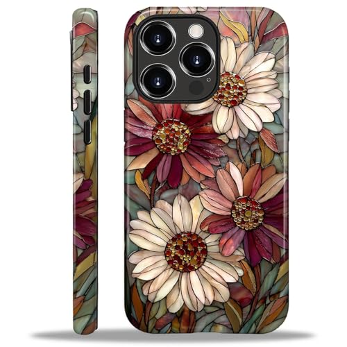 Coque iPhone 16 Pro silicone rigide antichoc protection durable hybride fleur ZHEGAILIAN