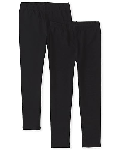 The Children's Place Girls Leggings - X-Large - Black 2-pack