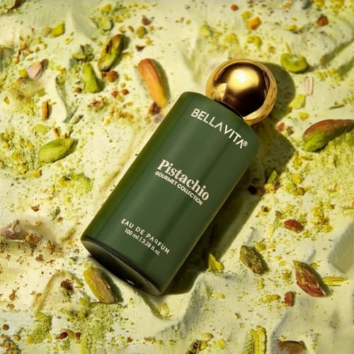 Image of BELLAVITA Pistachio Gourmet Collection | Unisex Eau De Parfum 100ml || Long Lasting Perfume for Man and Woman Floral, Woody, Sweet Premium Unisex Fragrance for Men and Women |