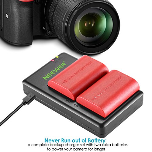 Neewer Canon LP-E6 & LP-E6N Caricatore con 2
