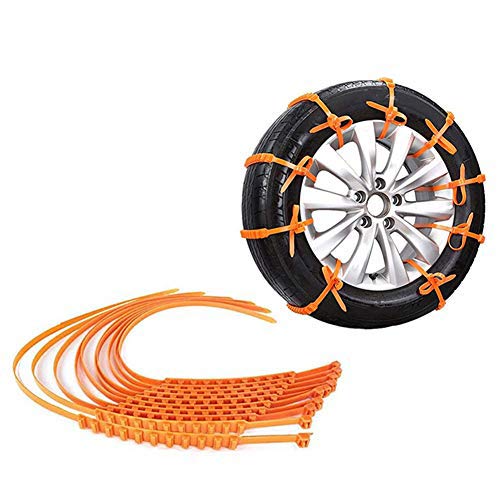 Preisvergleich Produktbild GOBEAUTY Schneeketten, 10 Stück