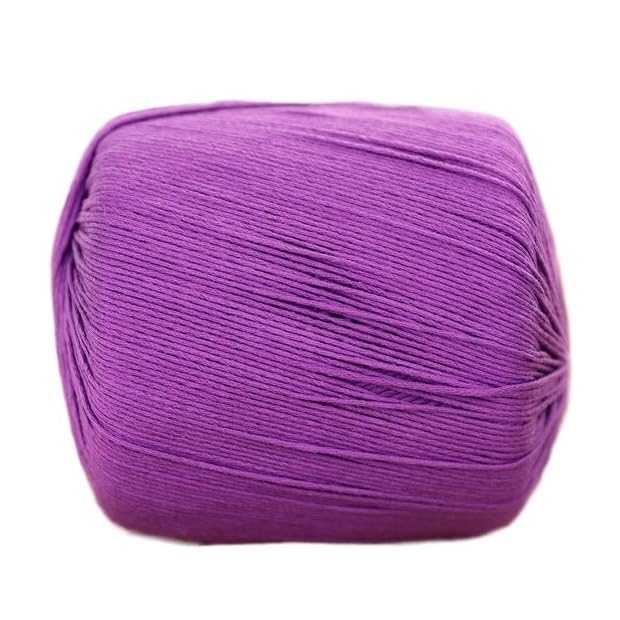 Fil coton peigné taille 3 pour crochet et dentelle, lot de 5 rouleaux de 50g