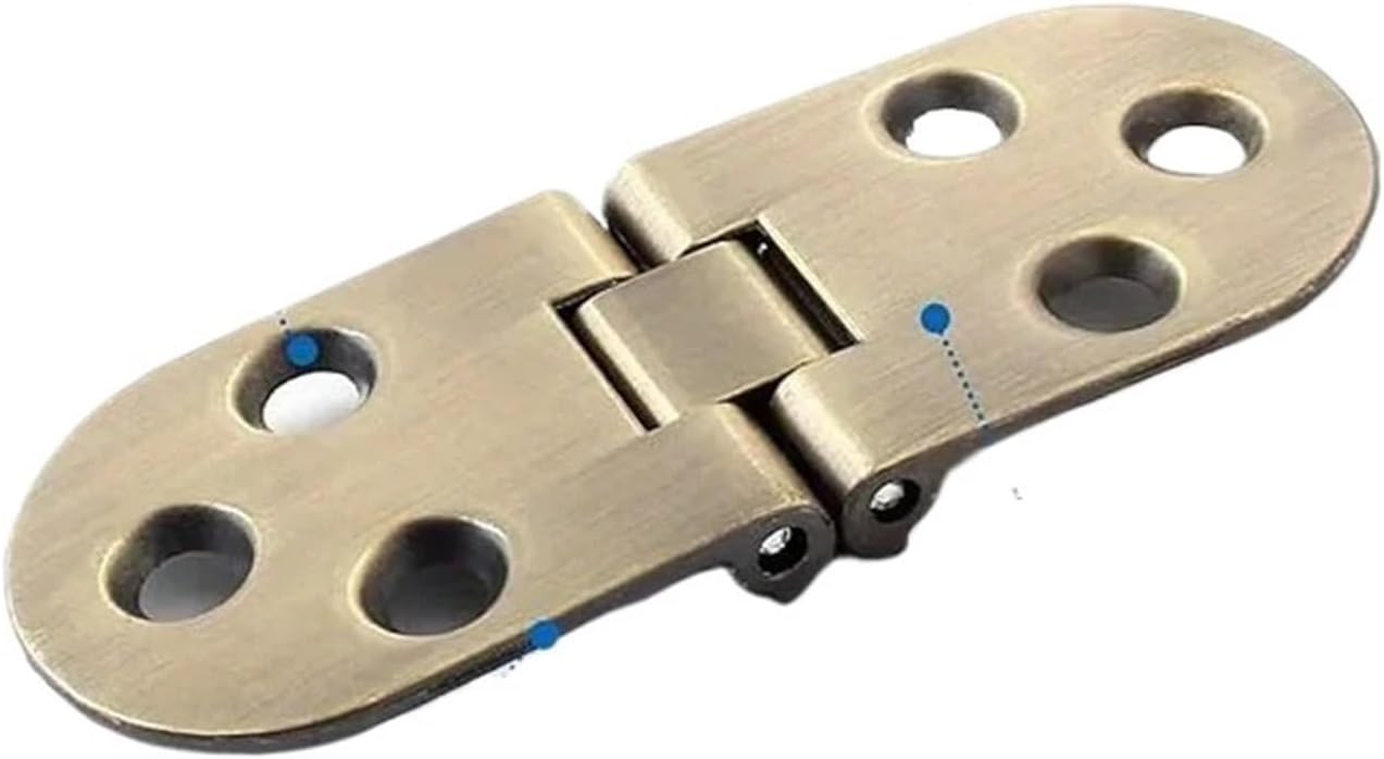 Duty Folding Table Hinges Bronze Sewing Machine Flip Top Hinge Zinc Alloy 12Pcs