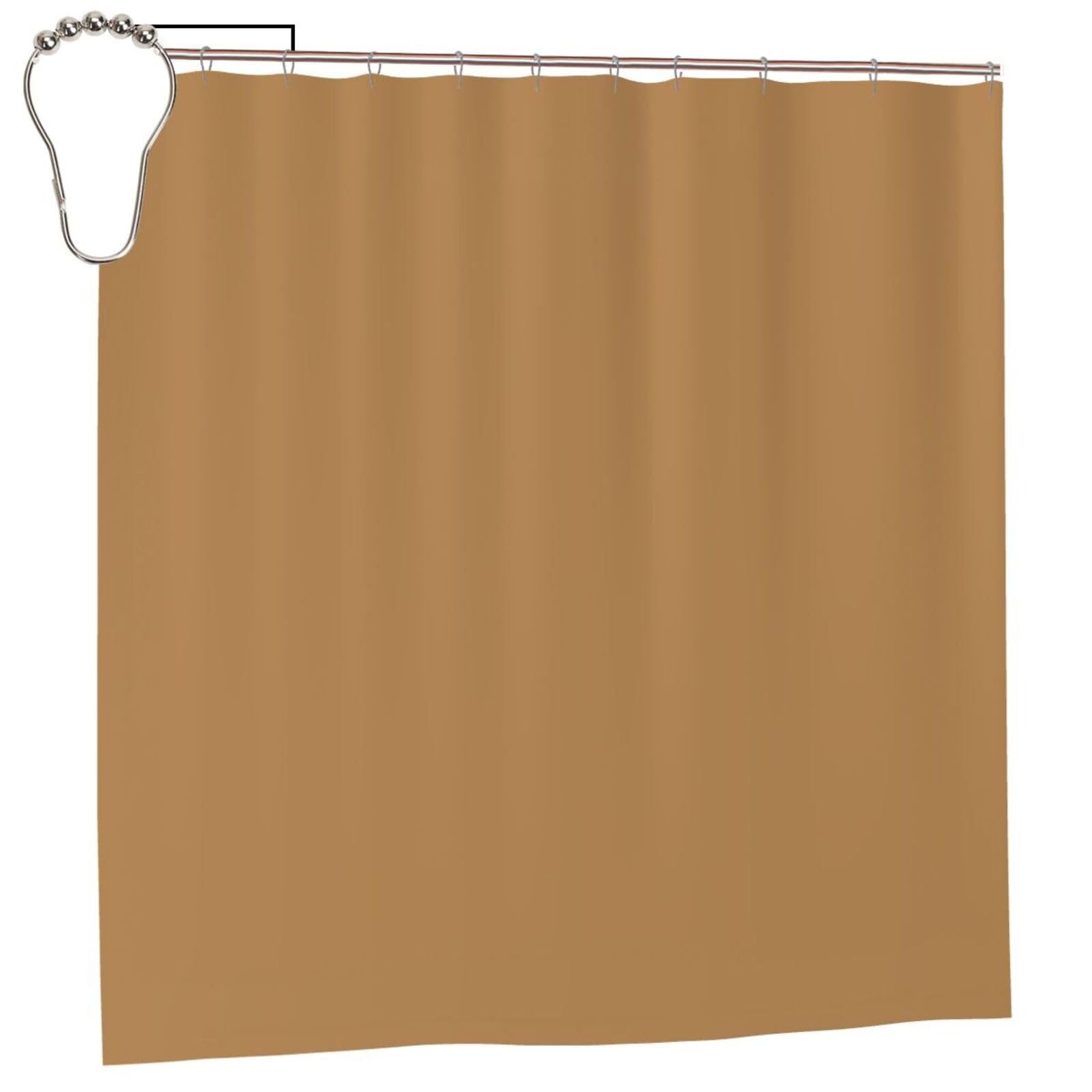 Klgrtjhk Iron Brown Shower Curtain 72X72in Bathroom Curtain﻿