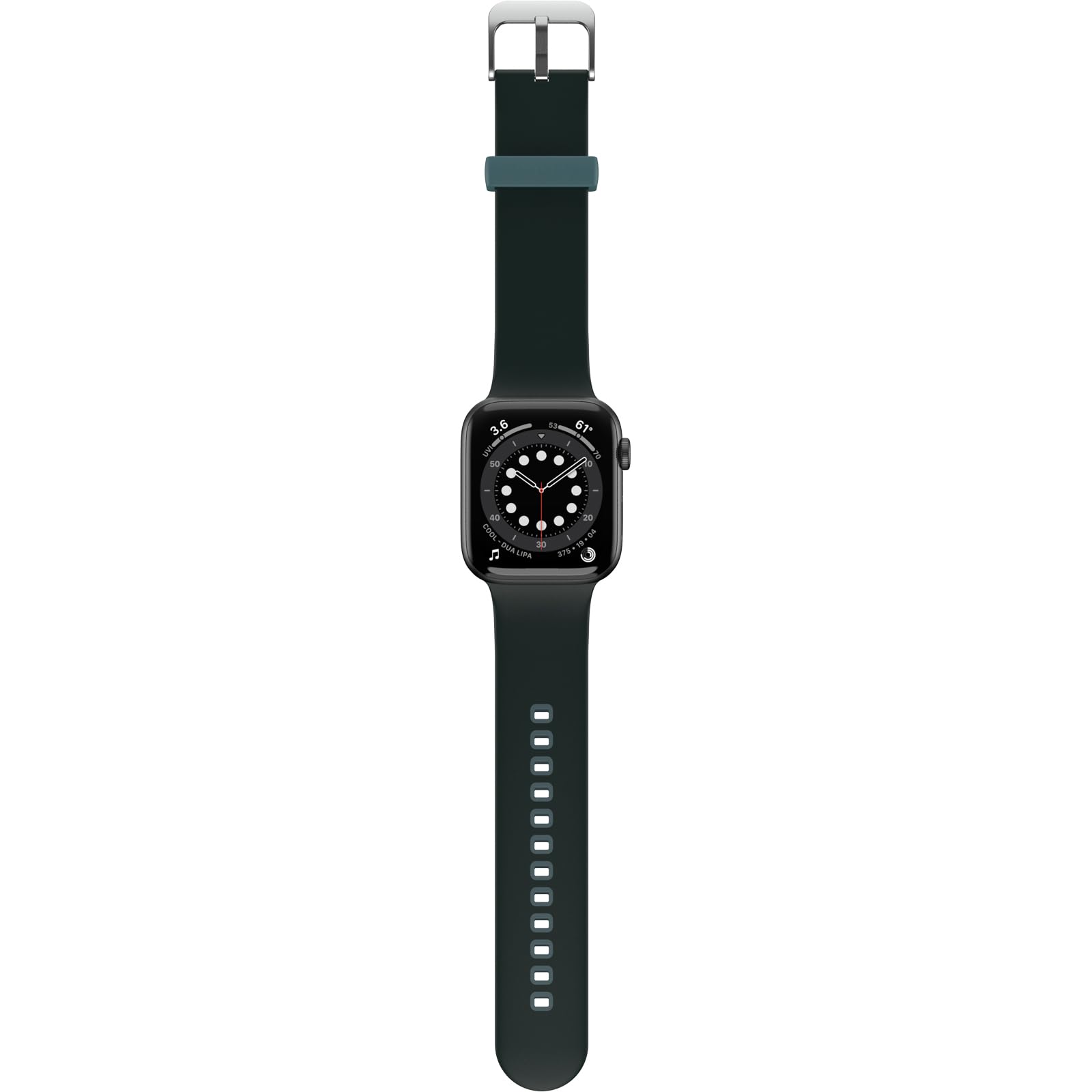 OtterBox All Day Uhrenarmband für Apple Watch 44/45/46mm, Weiches, Angenehmes und Strapazierfähiges Silikonband für Apple Watch, Grün/Blau