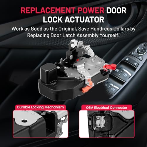 Image of SYERAL Door Latch Lock Actuator FR Front Right Passenger Side Latch Motor Compatible with Dodge Dakota 2000-2004, Durango 1998-2003 Replaces 931-627