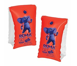BEMA Original Schwimmflügel, orange, Größe 1, 30-60 kg/6-12 Jahre (1 Paar)
