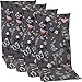 nxtbuy Coussin pour Chaises Extérieures Dossier Haute 'Barcelona' 118x50x6 cm | Remplissage De Mousse | Fabriqué dans l'UE | ÖkoTex100, Dessin:Vintage Flower M503, Numéro:Set x4