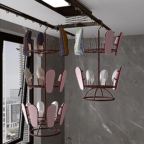 Rack dispositif de séchage de chaussures au sol et rangement balcon