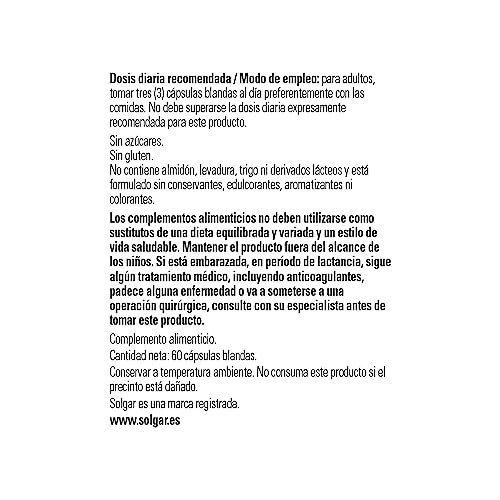 Solgar 1300 Mg Omega 3-6-9 - 60 Softgels - Support For Heart, Joint & Skin Health - Non-Gmo, Gluten Free - 20 Servings #TOP7