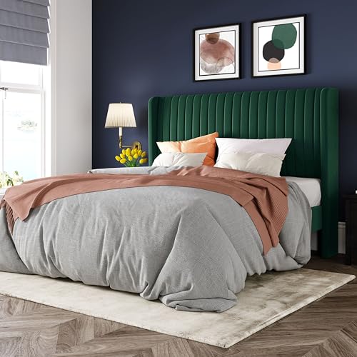 Allewie Queen Size Bed Frame/Velvet Upholstered...