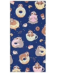 Sloth Donut Beach Towel
