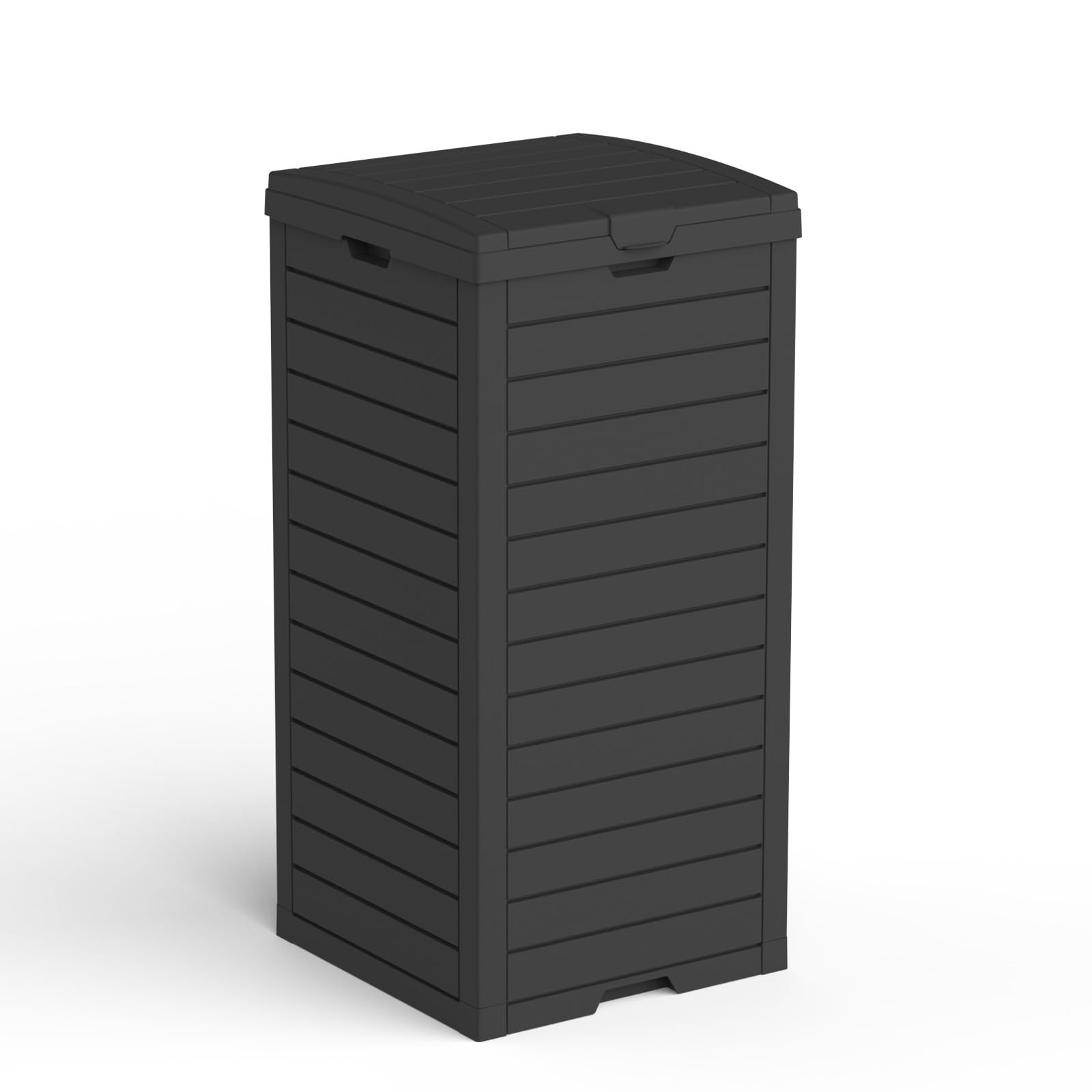 EFU 45 Gallon Outdoor Trash Can with Lid &Drip Tray, Waterproof Garbage Can
