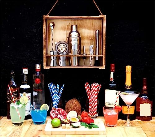 Set de coctelera y kit bartender 11 piezas acero inox miniatura 5