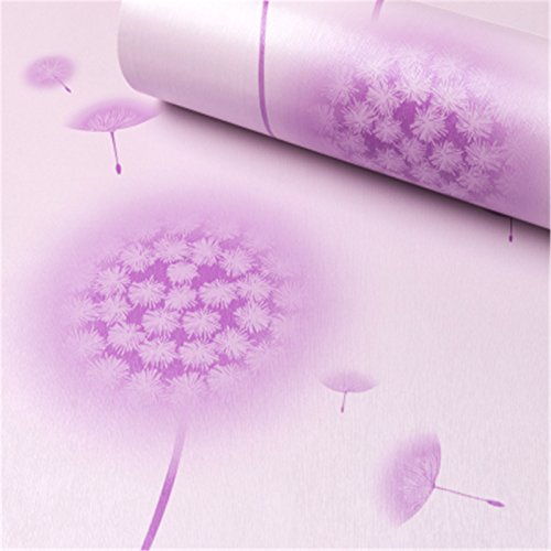 Image of Amazon Brand - Solimo PVC Self-Adhesive Wallpaper, Pink Dandelion, 45 x 500 cm