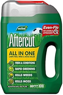 Aftercut All in One Lawn Feed, Weed and Moss Killer, 500 m2, 17.5 kg