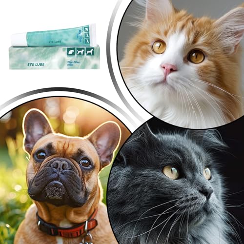 Pet Eye Salbe 20g - Augenpflege für - Hautfreundliche Salbe für Saisonschutz Mehrkatzenhaushalt Alltagsroutine Tierarzt Draußen Drinnen