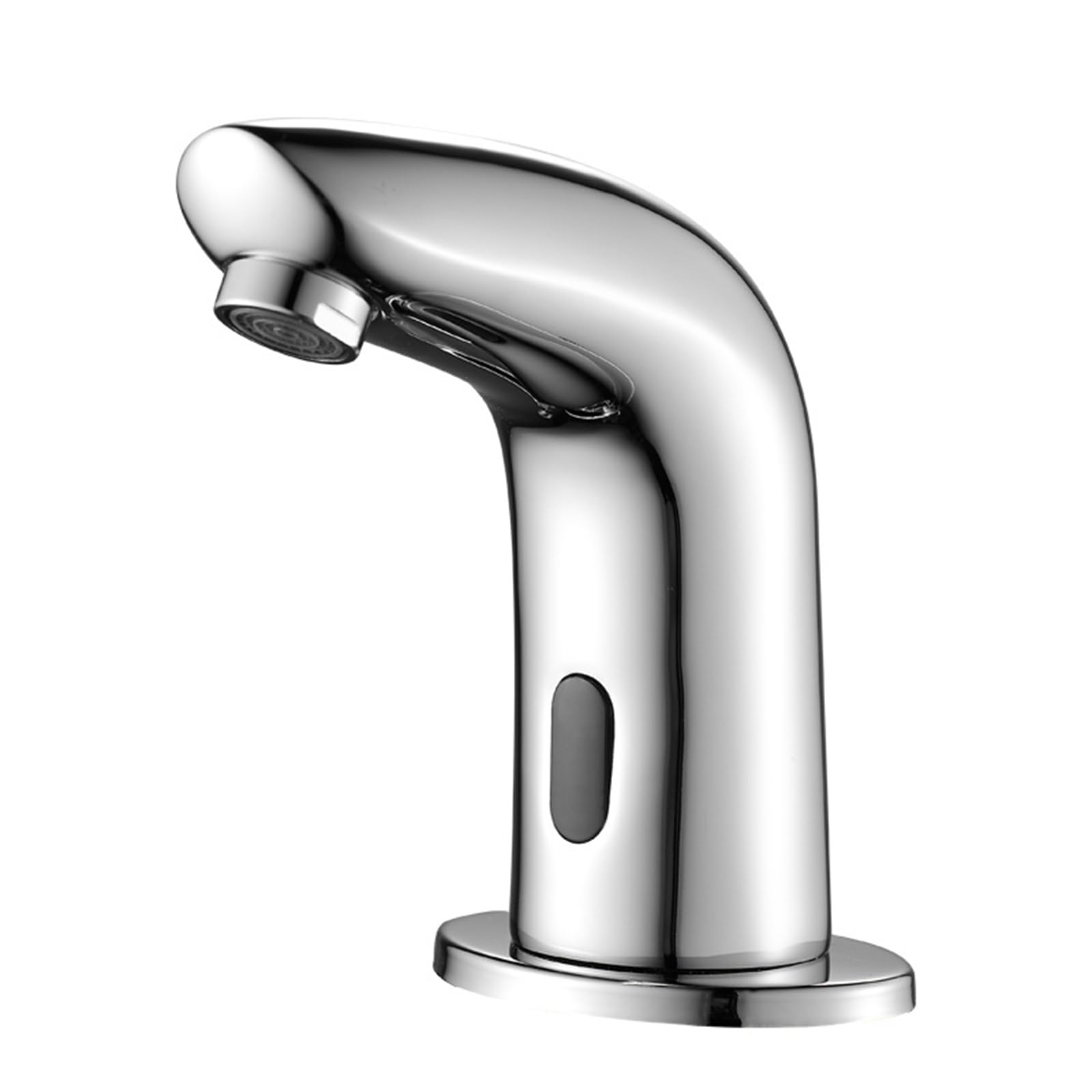 ZYCHSJXA Touchless Basin Tap Bathroom Sink Taps Mixers Chrome Automatic Infrared Sensor Faucet Hot and Cold Not Adjustable