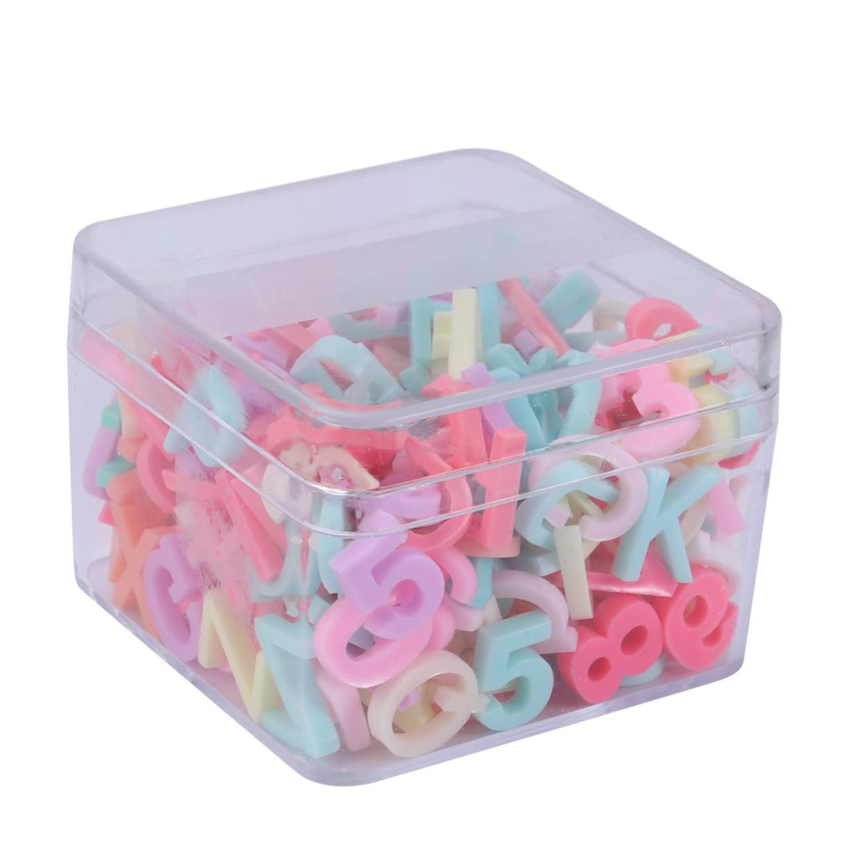 Operitacx 600 Pièces Lettres Acryliques Nombre Chiffres Jouets Accessoires Perles De Lettres Perles De Lettre pour La Fabrication De Bijoux Lettre Perles en Vrac Charme De Perles De Chiffres