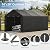 Kecreque Carport 10x20 Heavy Duty Portable Garage w/Removable Sidewalls & Roll-Up Door Car Canopy Party Tents Waterproof UV Resistant All Weather Car Port for Trucks,Boats (Black)