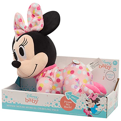 Disney Baby Musical Crawling Pals Plush, Minnie, Officially Licensed Kids Toys for Ages 09 Month by Just Play - Thumbnail 5
