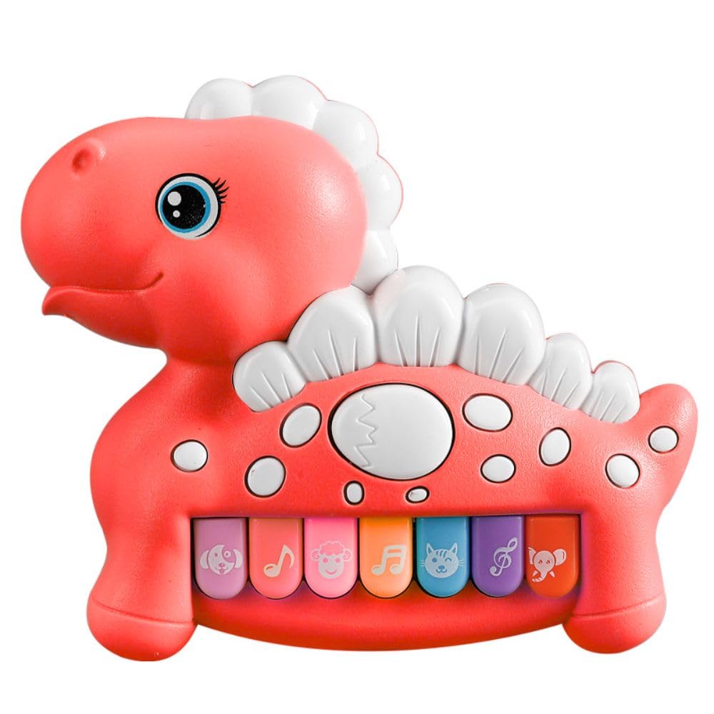 FunBlast Dino Piano for Kids – Musical Keyboard Toy with Lights, Early Learning Musical Toy for Toddlers, Educational Piano for Boys and Girls (Red-)-image-17