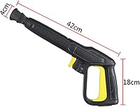 KATSU Tools Magasnyomású Mosópisztoly Karcher K2 K3 K4 K5 K6 K7 Sorozathoz - 200 Bar Gyorscsatlakozós Rendszer Fekete 2