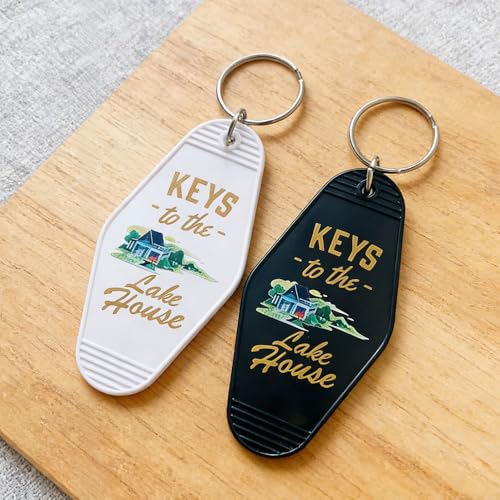 Image of Keys To The Lake House Keychain Funny Lake House Key Chain Lake House Accessories New Home Gifts
