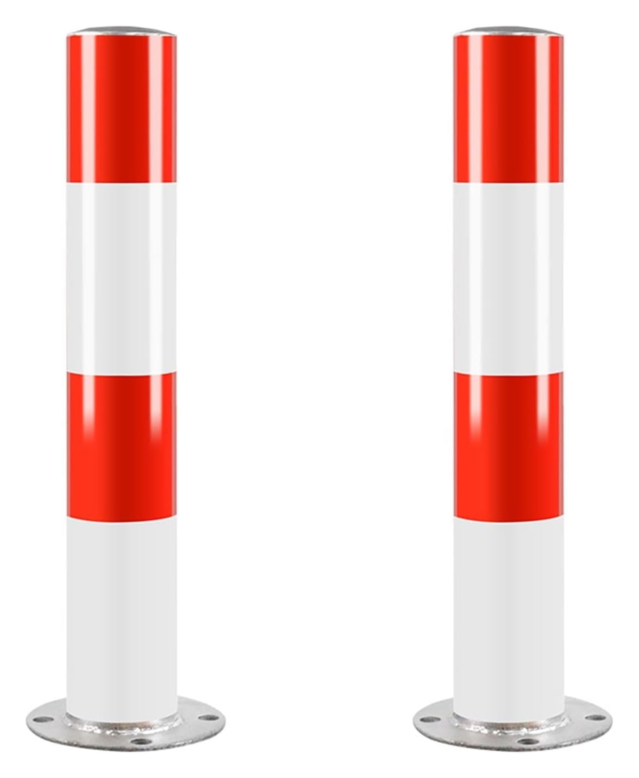 CWCQGH Safety Bollard Steel Bollard Covers With Anchor Bolts For Traffic Sensitive Areas Crowd Control Driveway Barriers (60 * 15 * 8.9cm/24 * 6 * 3.5in)