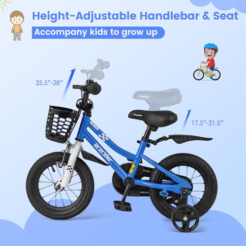Image of BABY JOY Kids Bike, 12 14 16 18 Inch Boys Girls Bike for 3-8 Years w /Training Wheels, 20 Inch Children Bicycle for 8+ Teens w /Kickstand, Handbrake, Coaster Brake & Removable Basket, Sporty Bicycle