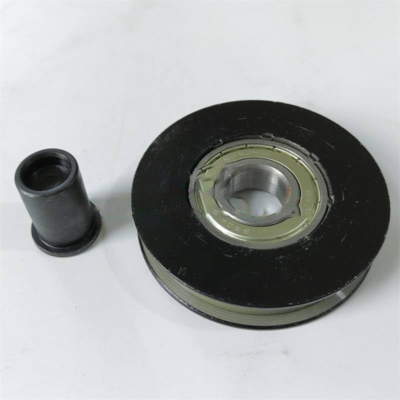 5PCS Lift Door Hanger Roller with Axle 84x17x6204 84x17x6204 OD84mm W17mm Bearing 6204