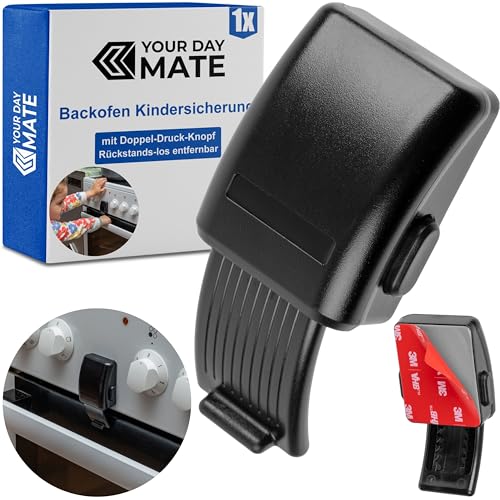 Herdtür Kindersicherung, 1 Stück, in Schwarz, Backofensicherung mit...