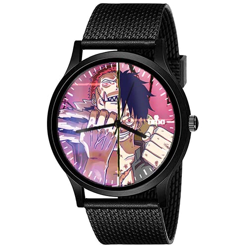 AROA Watch New Watch for Charlotte Katakuri x Monkey Luffy One Piece Model : 640 Black Metal Type Analog Black Strap Watch Black Dial for Men Stylish Watch for Boys (B0C6Q9PLTJ) Amazon Price History, Amazon Price Tracker