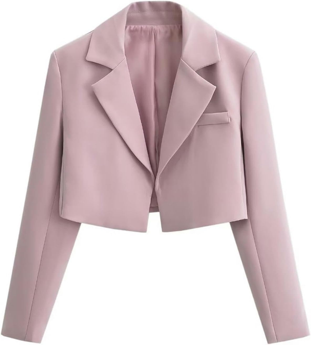 Modischer Kurzblazer für Damen Eleganter Blazer für Damen für den Business Arbeitsplatz im Büro Lockerer lässiger Blazer mit Revers für die Arbeit
