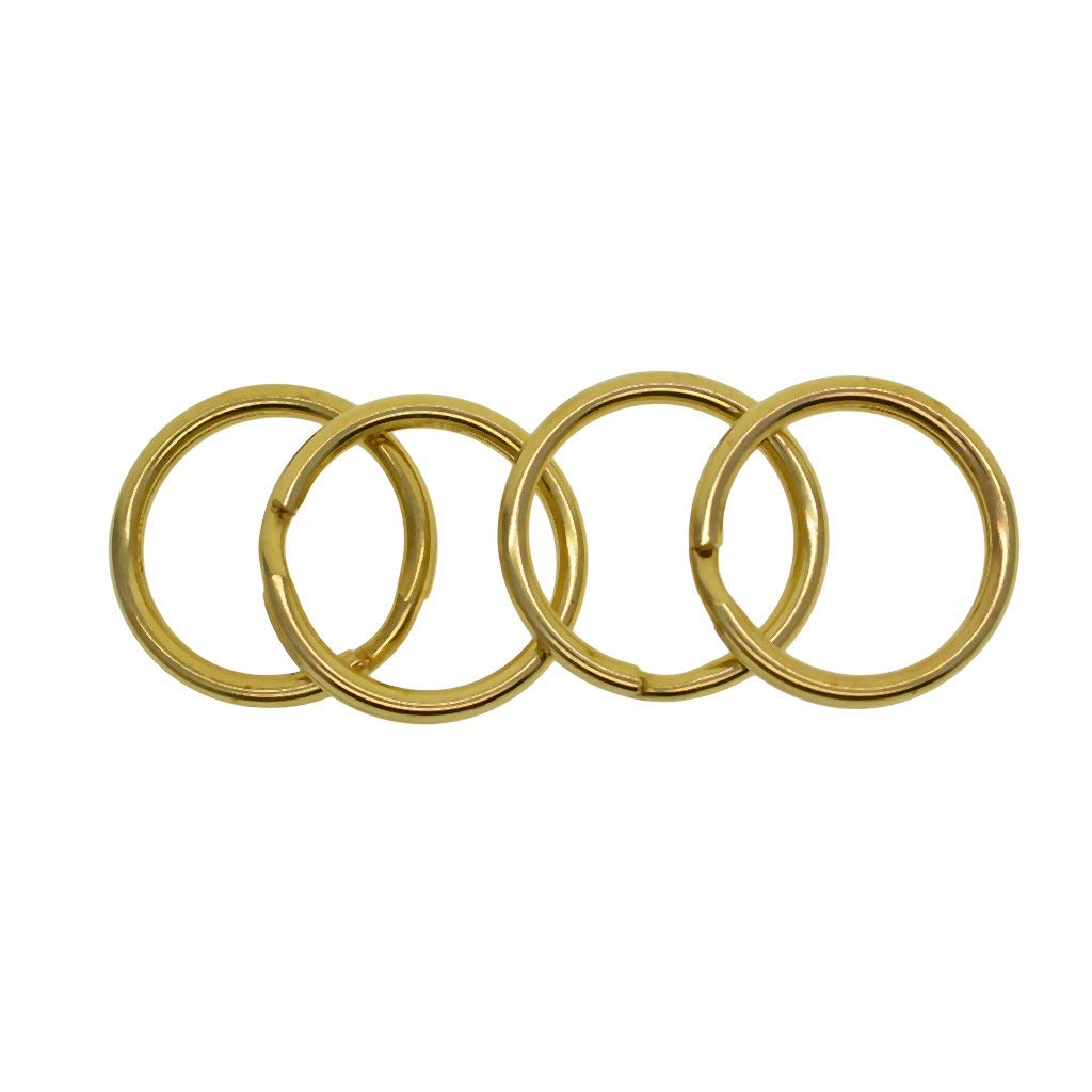 U-M 10 Bulk Brass Durable Round Edged Split Key Rings 20mm Circular Keychain Ring for Car Home Keys Organization, Arts & Crafts, Jewelry FindingsHigh Cost Performance